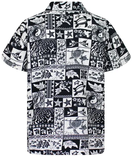 Funky Hawaiian Shirt Puzzle Black