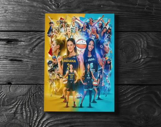 Caitlin Clark Angel Reese WNBA Poster Print - No Frame