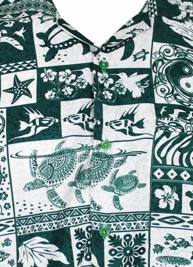 Funky Hawaiian Shirt Puzzle Green