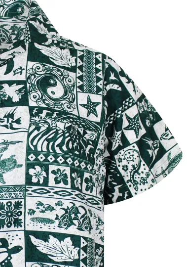 Funky Hawaiian Shirt Puzzle Green