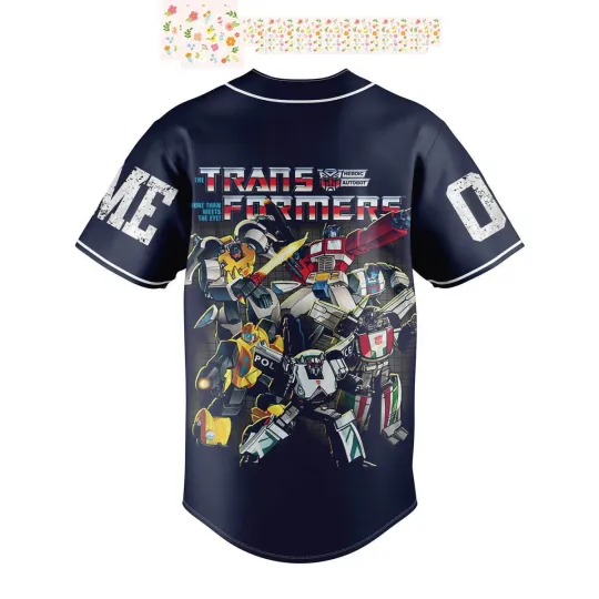 Transformers Autobots Cybertron Personalized Baseball Jersey