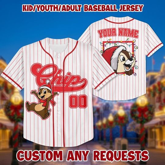 Custom Chip and Dale Christmas Jersey: Personalized Birthday Shirt