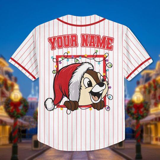 Custom Chip and Dale Christmas Jersey: Personalized Birthday Shirt