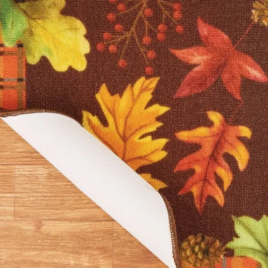 20x30 Autumn Leaves Tufted Skid-Resistant Kitchen Entryway Rug