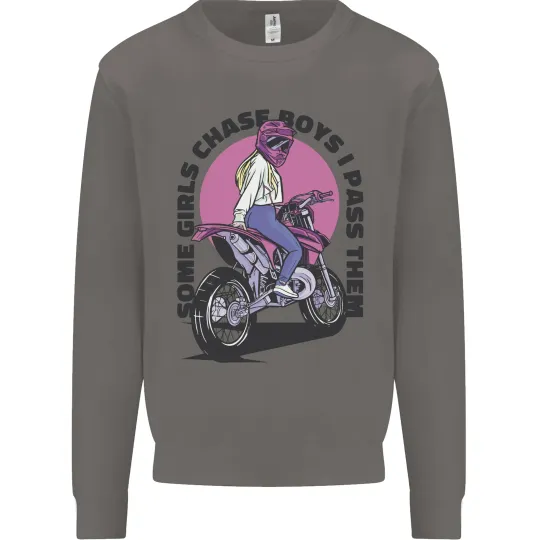 Some Girls Chase Motorcycle Biker Sweatshirt for Men
