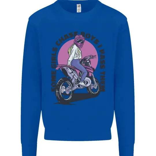 Some Girls Chase Motorcycle Biker Sweatshirt for Men