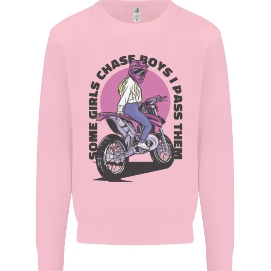 Some Girls Chase Motorcycle Biker Sweatshirt for Men