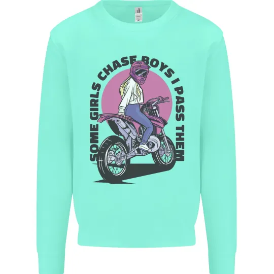 Some Girls Chase Motorcycle Biker Sweatshirt for Men