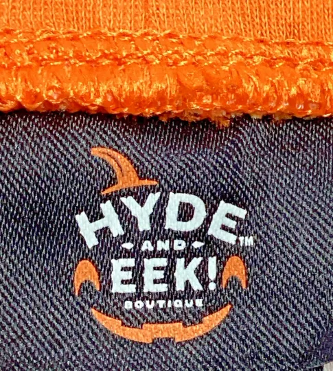 Hyde & Eek Boutique Size M Womens Halloween Pajamas/Orange, Black &amp