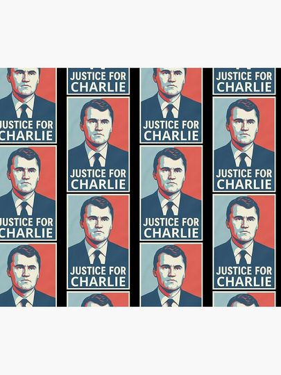 Justice For Charlie Kirk Retro Art Blanket