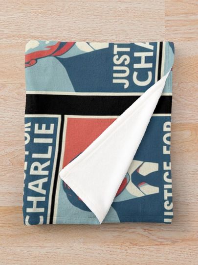 Justice For Charlie Kirk Retro Art Blanket