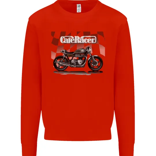 Cafe Racer Motorcycle Biker Men's Sweatshirt