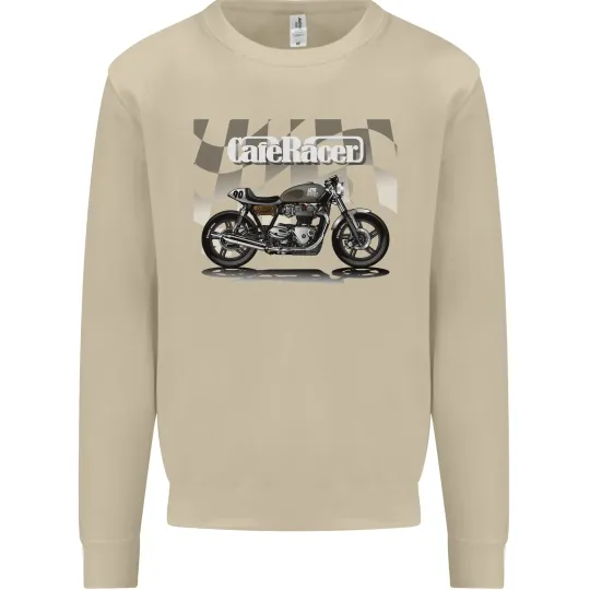 Cafe Racer Motorcycle Biker Men's Sweatshirt
