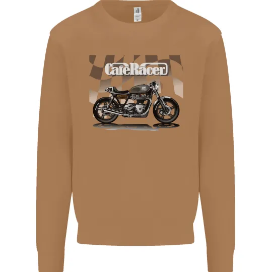 Cafe Racer Motorcycle Biker Men's Sweatshirt