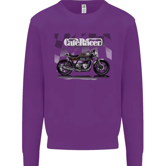 Cafe Racer Motorcycle Biker Men's Sweatshirt