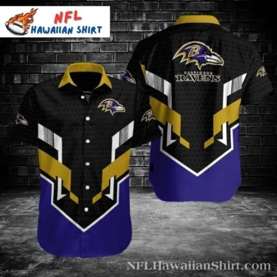Baltimore Football Command – Military-Inspired Hawaiian Baltimore Ravens Shirt