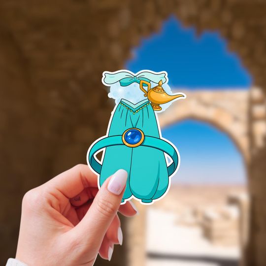 Princess Jasmine Sticker | Aladdin Waterproof Vinyl Stickers | Disney Inspired Stickers