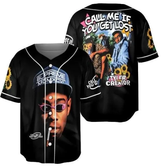 Tyler, the Creator Baseball Jersey, Call Me If You Get Lost Jersey