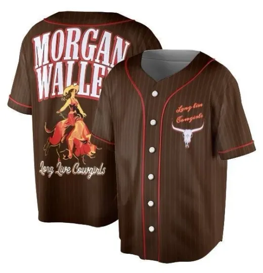 Wallen Western Live Cowgirls Baseball Jersey