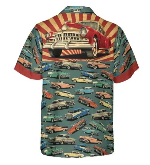 Classic Vintage Car Hawaiian Shirt