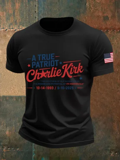 True Patriot 3D Printed Casual T-Shirt