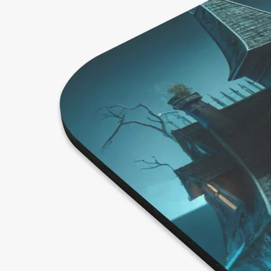 Halloween House on the Hill Mouse Pad, Rectangle