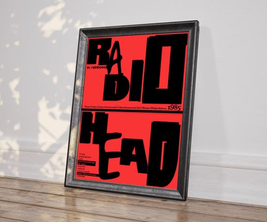 Radiohead Poster: In Rainbows Inspired Art Print - Fan Made