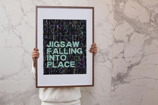 Jigsaw Falling Into Place Radiohead Poster | Radiohead Poster