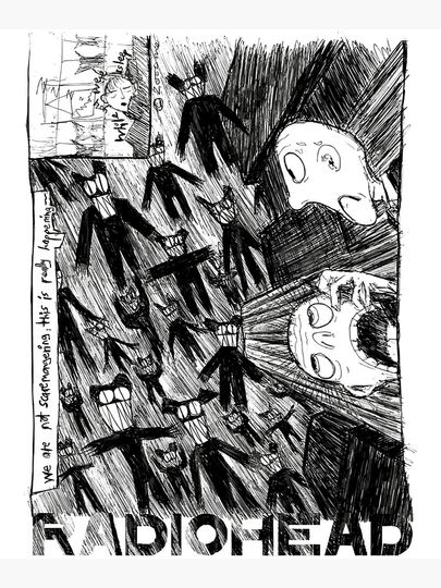 Radiohead Poster Stylish Music Inspired Wall Decoration