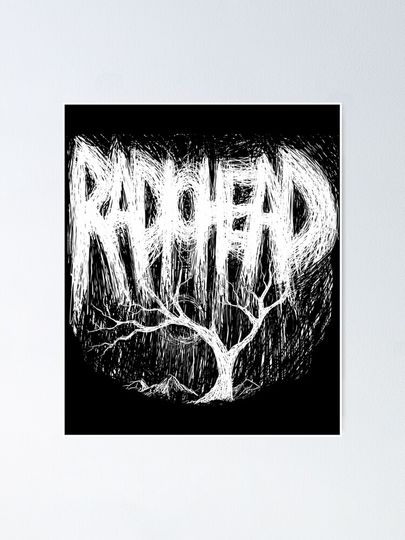 Radiohead - Sketch Design - Inverted Poster