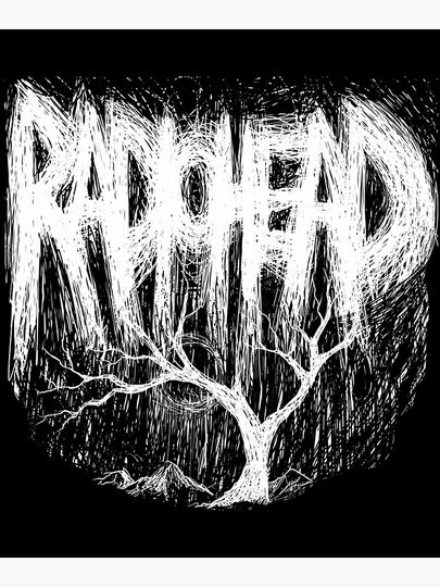 Radiohead - Sketch Design - Inverted Poster