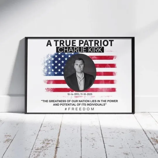 Charlie Kirk Turning Point USA Poster -  Premium Matte Vertical Poster Multiple