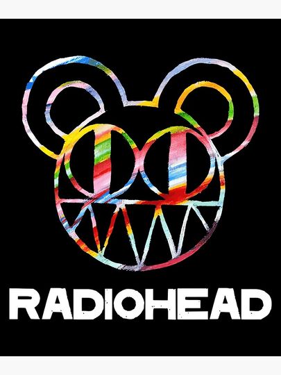 Radiohead Poster Stylish Graphic Rock Art