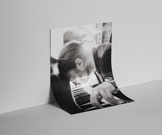 Thom Yorke Poster: Radiohead Frontman, Black and White Music Art