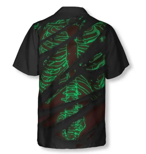 Horror Skeleton Halloween Hawaiian Shirt
