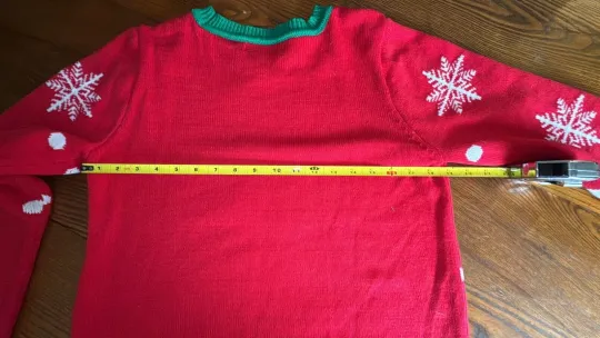 To Be Jolly Christmas Pullover Sweater Naughty Nice Changeable Sweater Medium