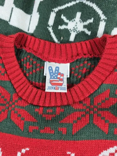 Junk Food Star Wars Storm Trooper Ugly Christmas Sweater Size Medium EUC