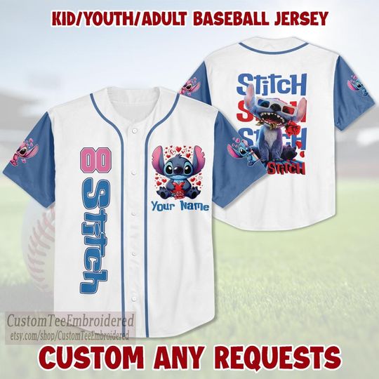 Personalized Stitch Baseball Jersey: Custom Team Shirt