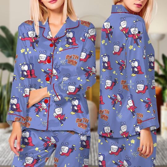 Deltarune Chibi Tenna Pajama Set Long Pajamas