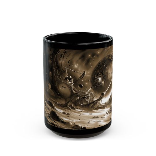 Deep Space Chaos Space Mug, Ceramic Coffee Cup
