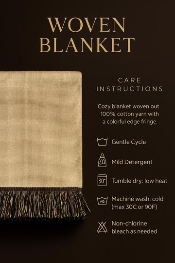 Ghost Woven Blanket: Gothic Boho Tapestry Throw, Black & Gold Floral