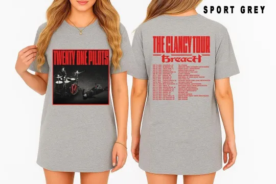 The Clancy Tour 2025 Pilotss Band Double Sided T-Shirt