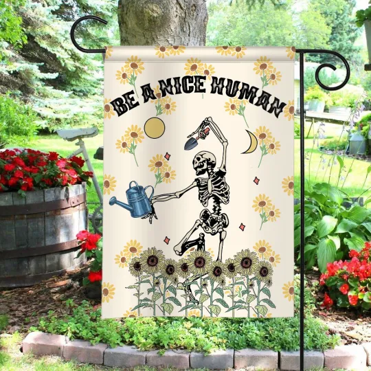 Be Nice Flag, Be A Nice Human Flag, Kindness Garden Flag