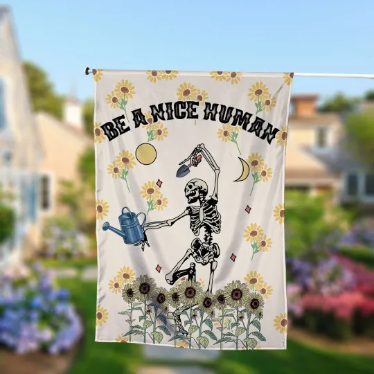 Be Nice Flag, Be A Nice Human Flag, Kindness Garden Flag