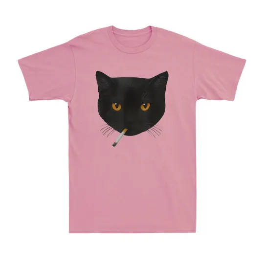 Funny Black Cat Meme T-Shirt for Cat Lovers
