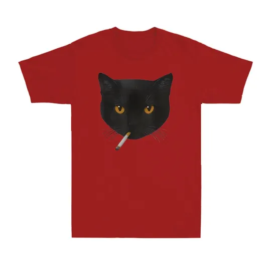 Funny Black Cat Meme T-Shirt for Cat Lovers