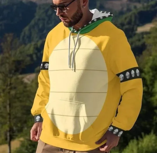 Bowser Cosplay Costume Hoodie