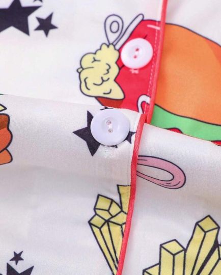Burger & Fries Short Pajama Set