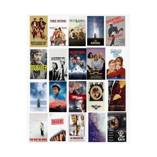 Robert Redford Movie Tribute Matte Vertical Poster