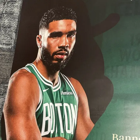 Boston Celtics 2024 Banner Night Game Poster NBA Champions Jayson Tatum